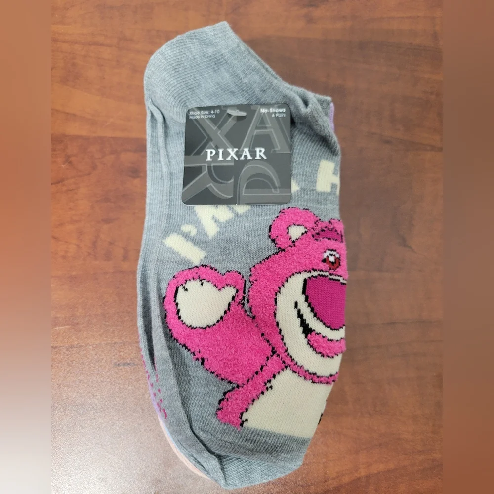 Pixar Womens Pixar No Show Socks 6 Pair Nwt